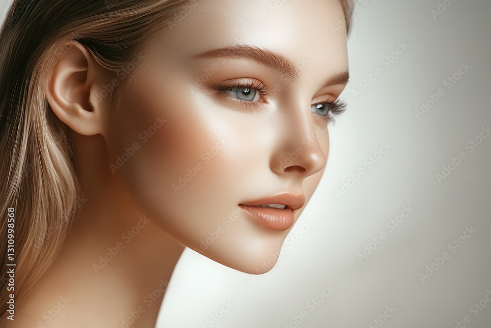 Fototapeta premium Portrait face of a woman