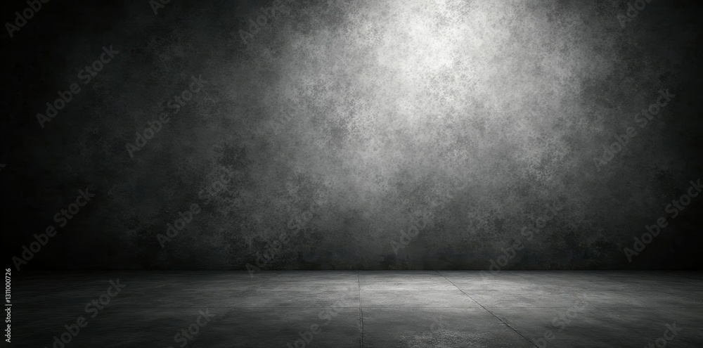 Black and white gradient background with subtle grunge texture and spotlight effect , backdrop, banner Black and white gradient background with subtle grunge texture and spotlight effect , backdrop, banner