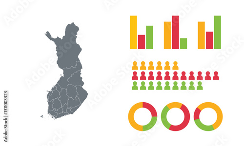 Detailed Map Infographic of Finland