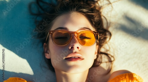 The ease and relaxation of summer also shows the natural beauty of young wome...