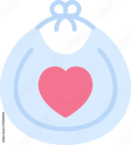 Bib baby icon