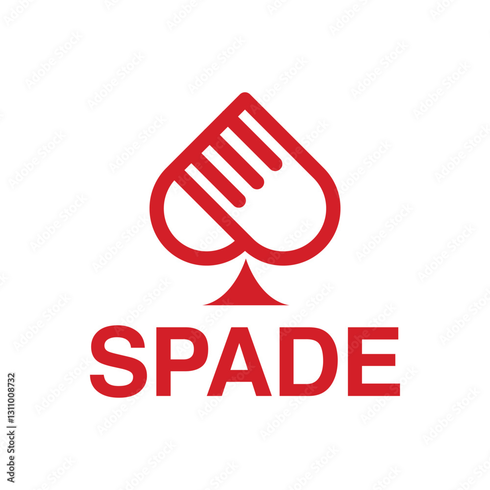 abstract spade casino bet flat minimalist logo design abstract spade casino bet flat minimalist logo design