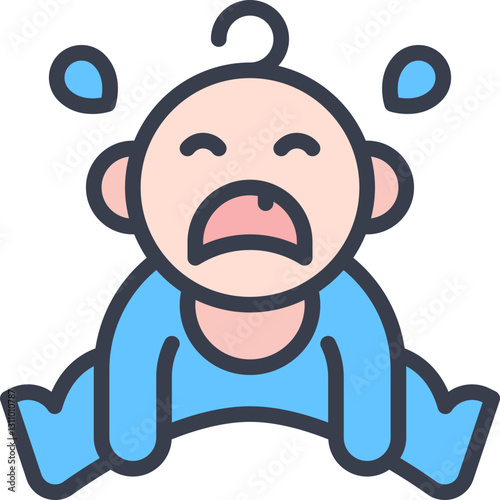 Cry baby icon
