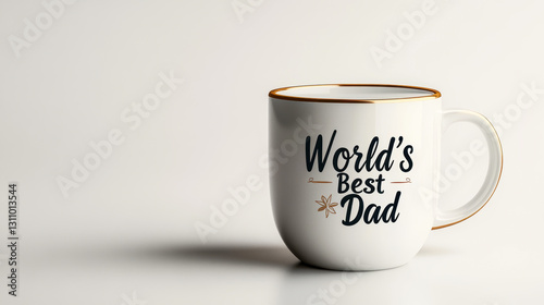 White ceramic mug with 