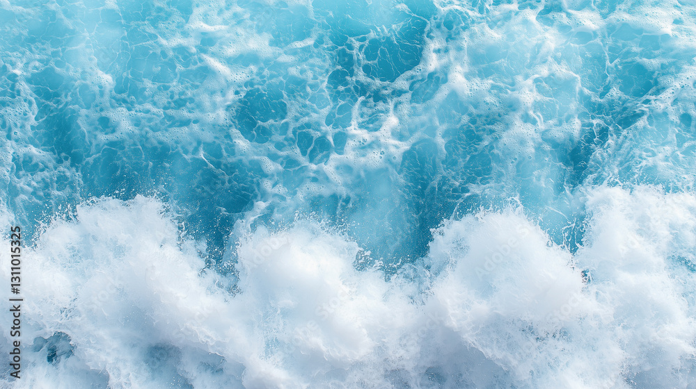 Obraz premium Turbulent Blue Ocean Waves