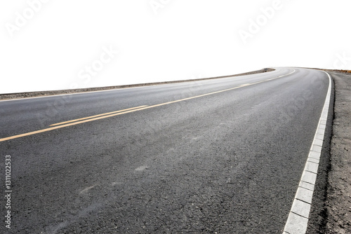 Road isolated on a transparent background