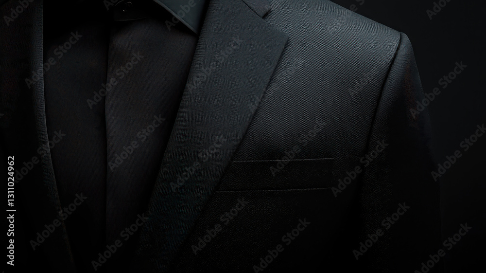 Black suit on the empty background. Black suit on the empty background.