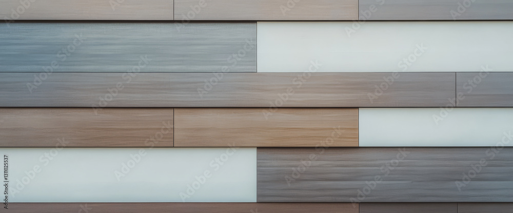 Modern wall design featuring a combination of wooden and light-colored panels in a stylish layout Modern wall design featuring a combination of wooden and light-colored panels in a stylish layout