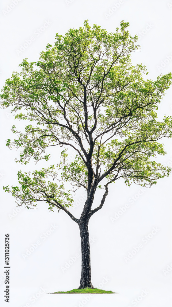 Tropical tree on the empty space background. Tropical tree on the empty space background.