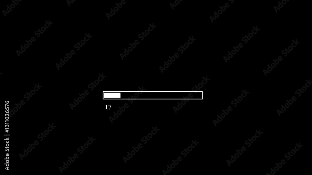 Progress Bar Indicator Animation: 0% to 100% Smooth Increase – Dynamic Percentage Loading Visual Progress Bar Indicator Animation: 0% to 100% Smooth Increase – Dynamic Percentage Loading Visual
