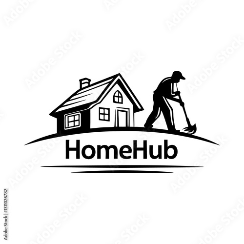 Skyline Keys Elegant Realty Logo Concept