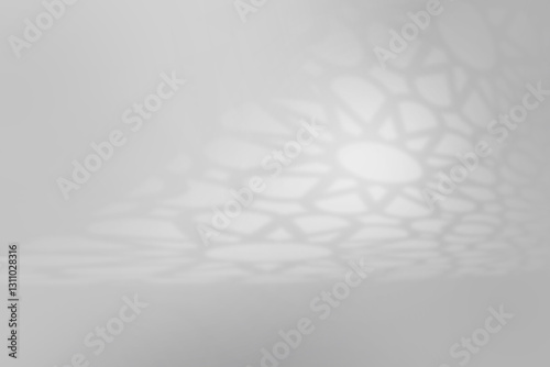 Abstract Arabesque gate shadow background with traditional ornaments, Islamic Ramadan design.