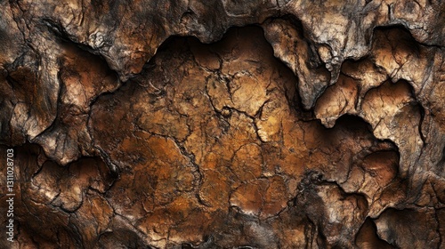 10.A high-detail image of an abstract brown surface, with gritty and rough textures that form a relief pattern, giving it a weathered and natural look perfect for backgrounds.