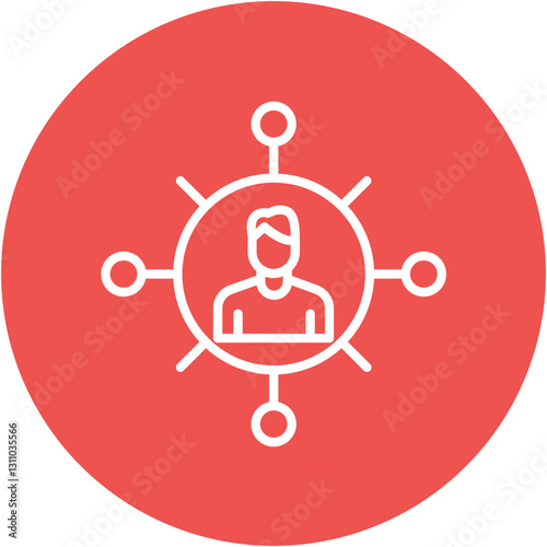 Professional Network Icon