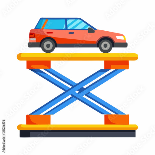 dynamic car lift platform with sharp edges