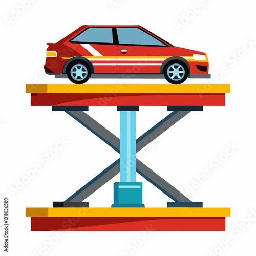 dynamic car lift platform with sharp edges