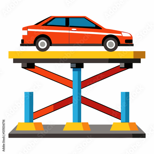 dynamic car lift platform with sharp edges