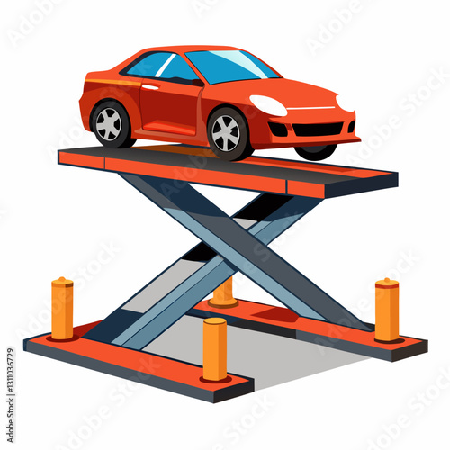 dynamic car lift platform with sharp edges