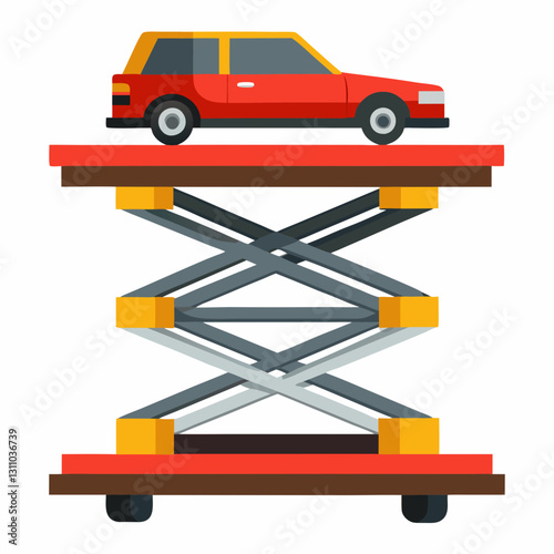 dynamic car lift platform with sharp edges