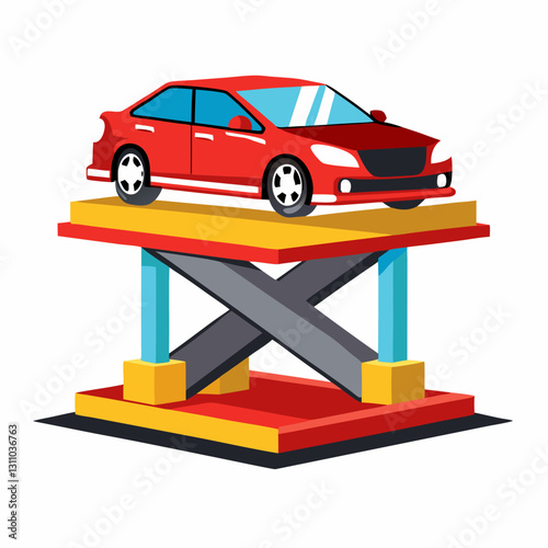 dynamic car lift platform with sharp edges