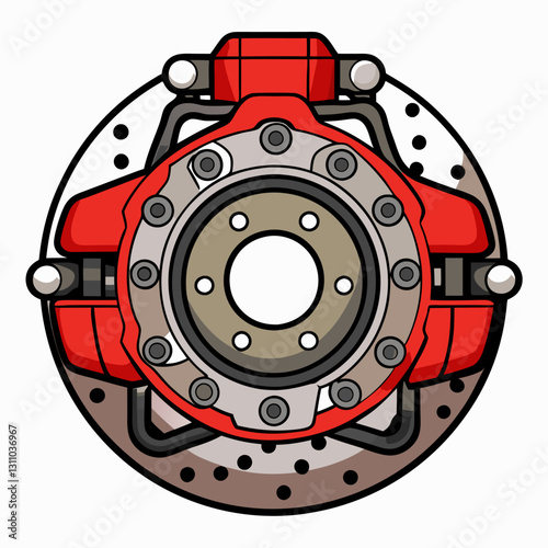 symmetrical brake caliper