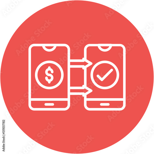 Safe Money Transfer Icon photo