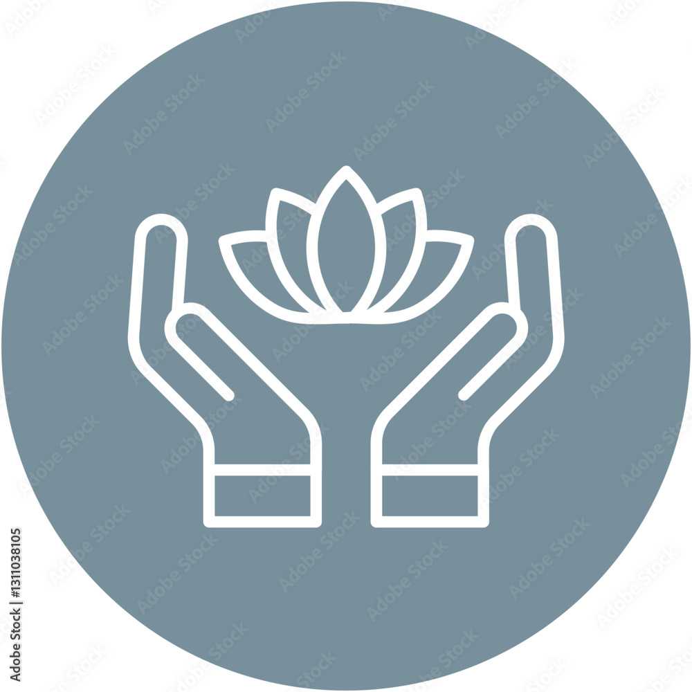 Obraz premium Holistic Wellness Icon