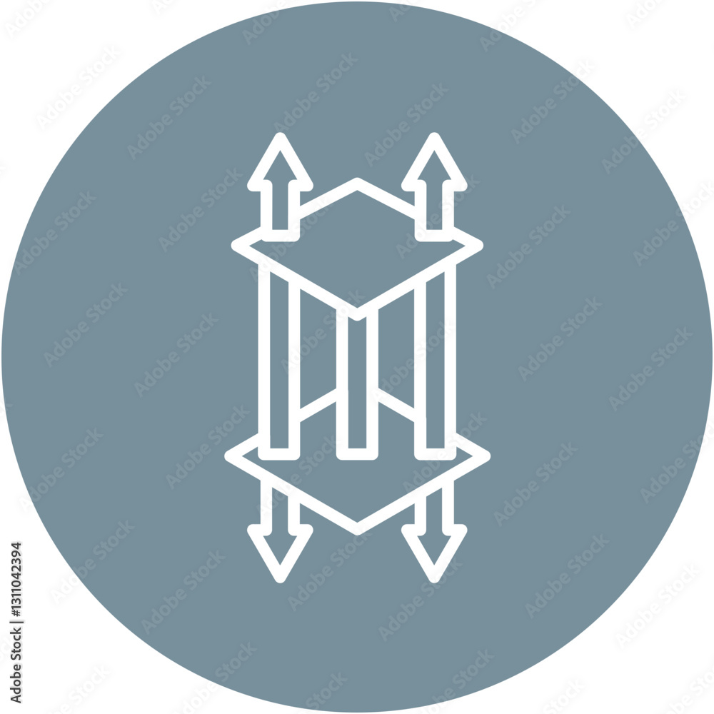 Layer Adhesion Icon Layer Adhesion Icon