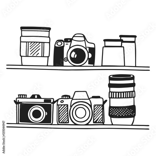 set of cameras
