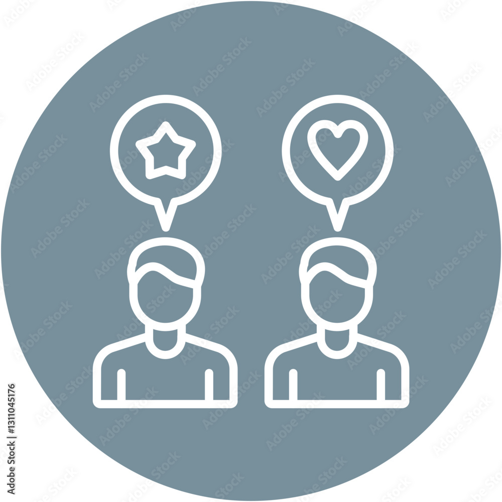 Fototapeta premium Social Media Backlash Icon