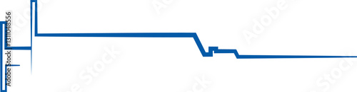 Stylish syringe icon or symbol