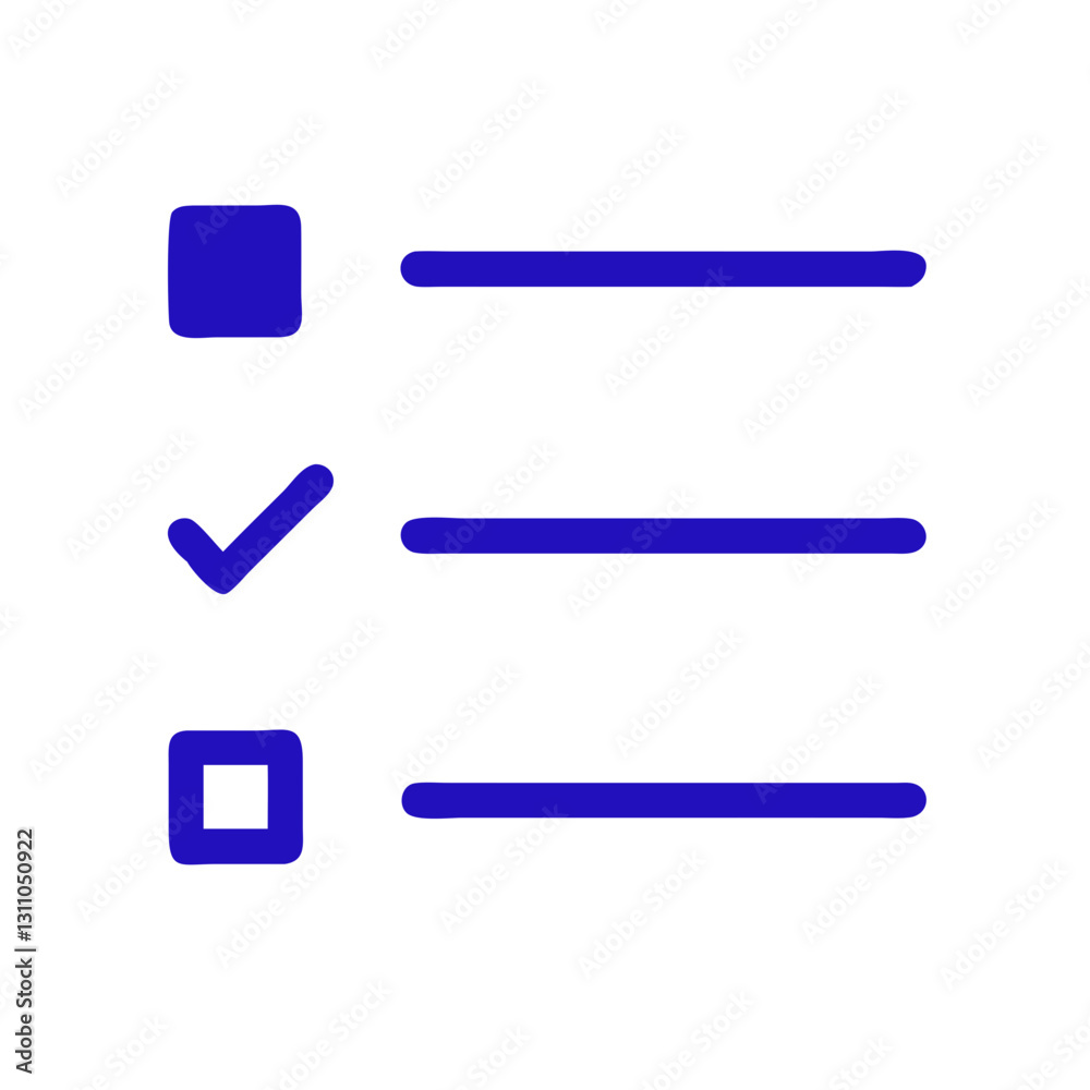 Minimalist Checklist Icon for Task Management, Productivity, and Planning Minimalist Checklist Icon for Task Management, Productivity, and Planning