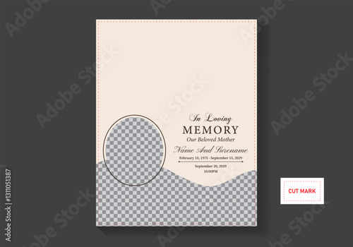 Memorial Funeral Flyer Templates illustration