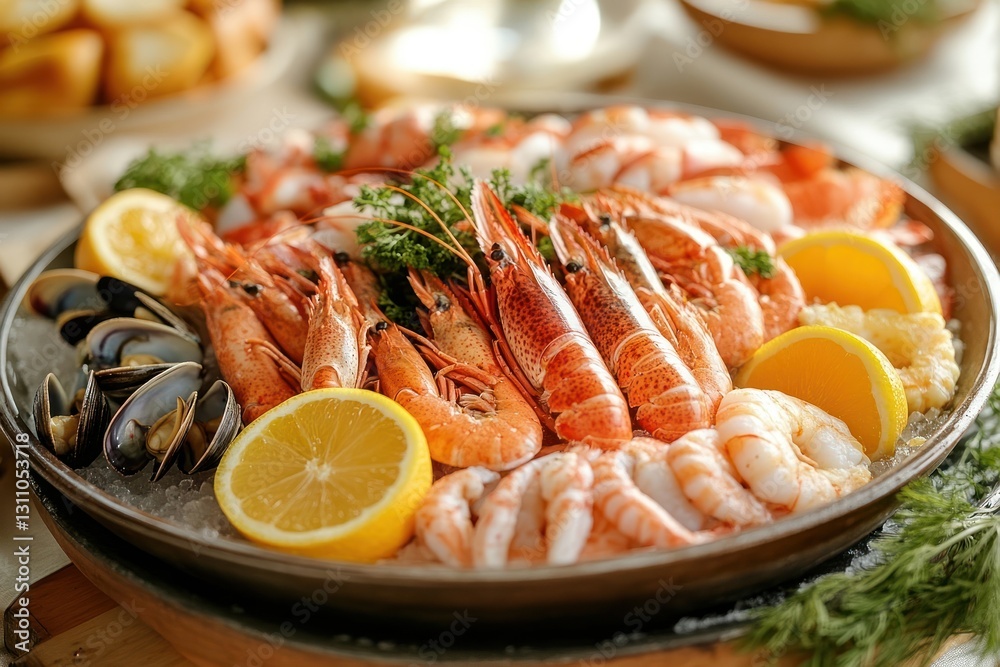 Seafood platter buffet, fresh Seafood platter buffet, fresh