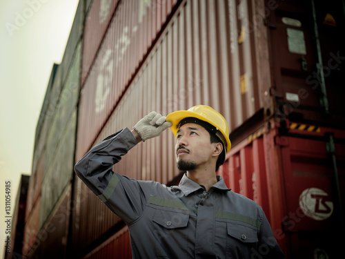 Engineer OR Worker is writing and check on checklist document