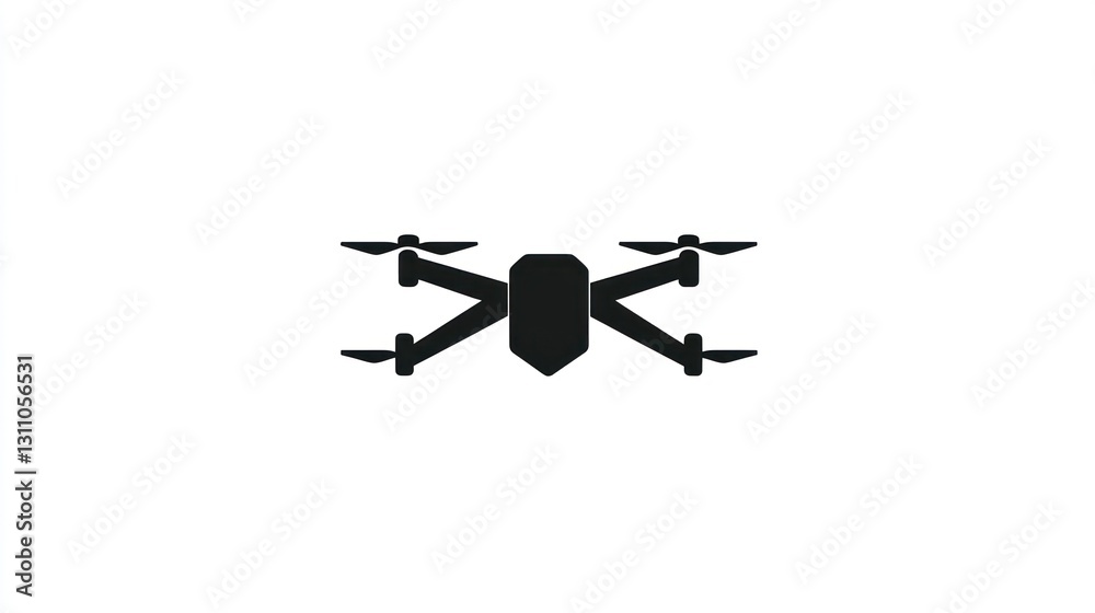 Drone aerial view, white background, technology (1) Drone aerial view, white background, technology (1)