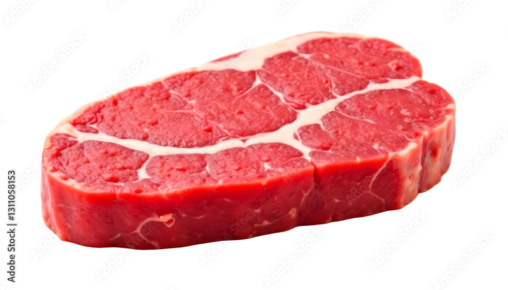 Fototapeta premium raw meat isolated on white