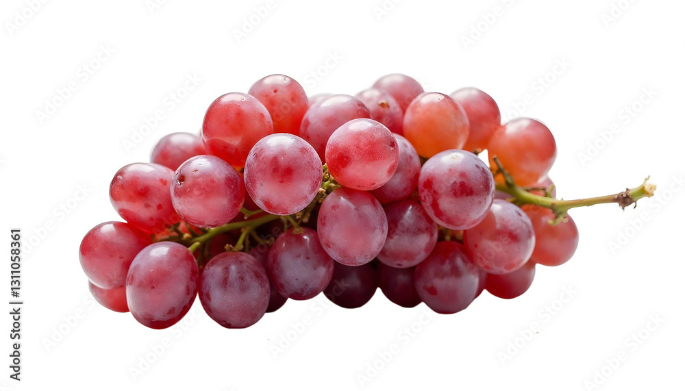 red grapes isolated on white background red grapes isolated on white background