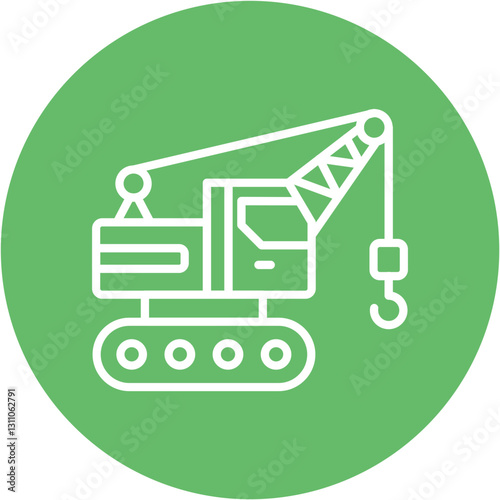 Crawler Crane Icon