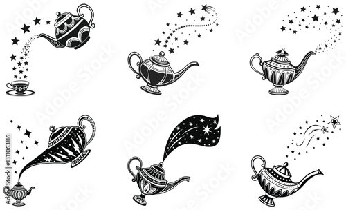 Hand drawn miscellaneous doodle illustration