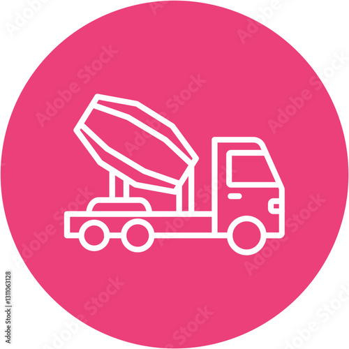 Mobile Batching Plant Icon