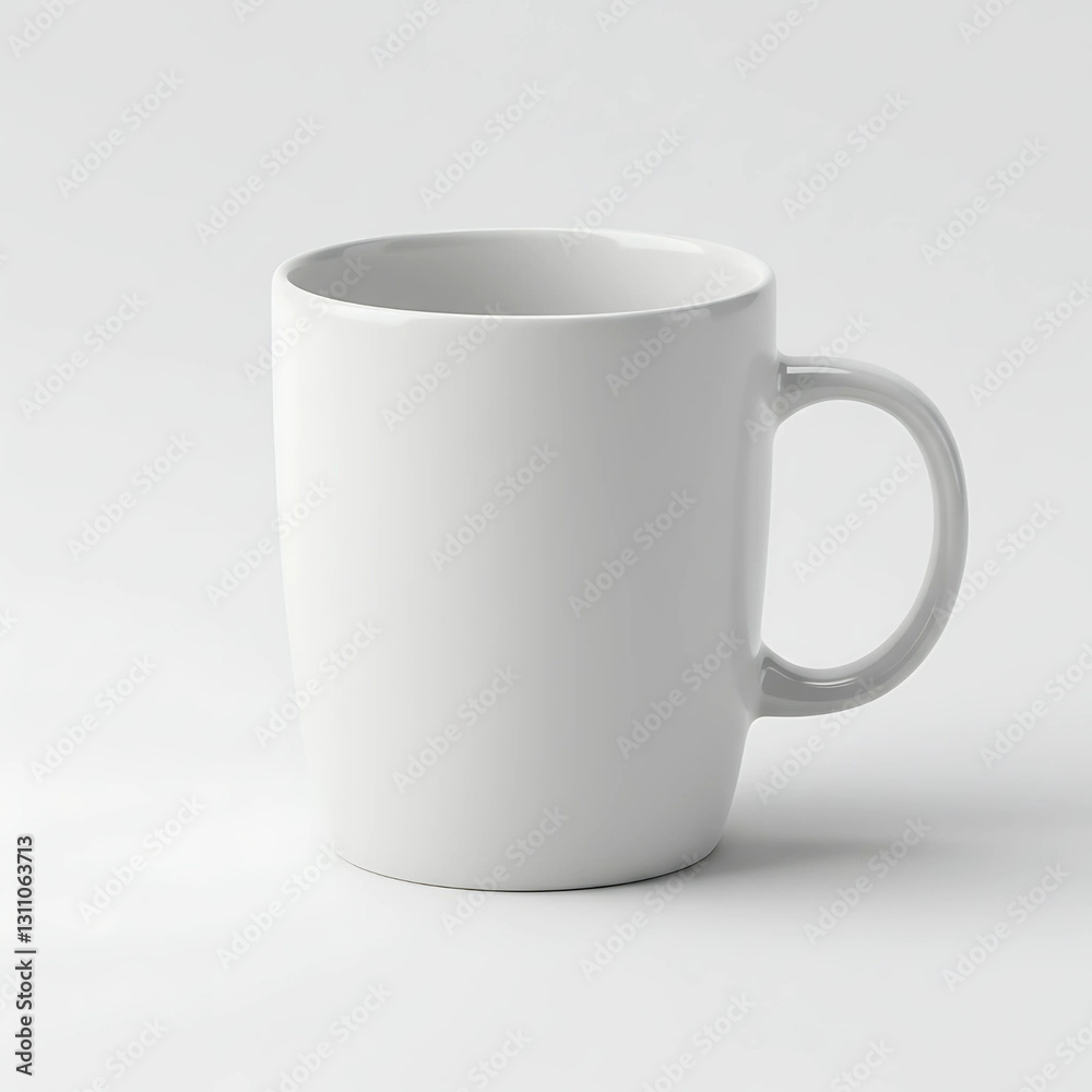 Obraz premium White Cylindrical Mug