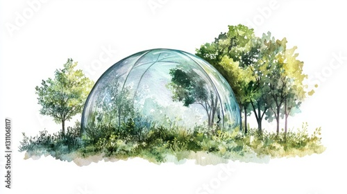 Generic Watercolor Eco-dome Moment Glow Delicate Pastel