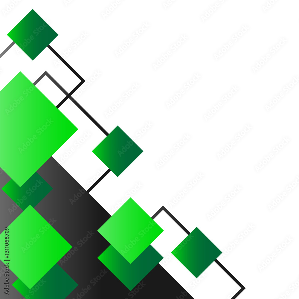 Geometric Shapes on Dark Corner