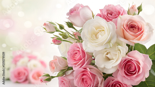 pink roses bouquet
