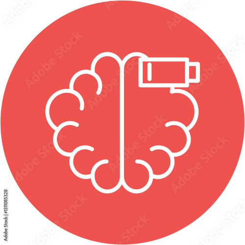 Drained Brain Icon