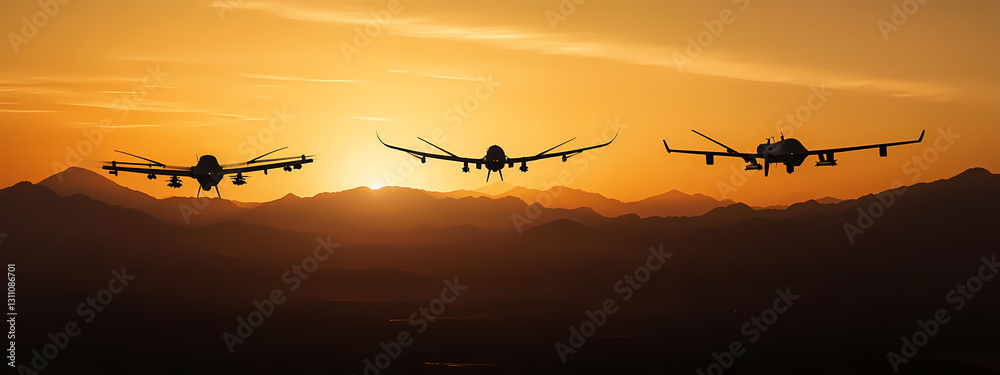 Fototapeta premium High-Speed Tactical Reconnaissance Drones