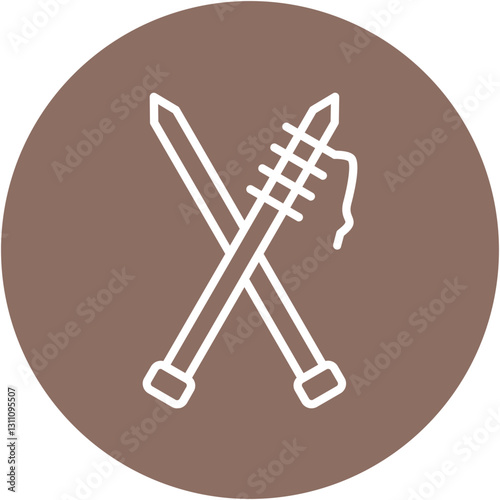 Knitting Needles Icon