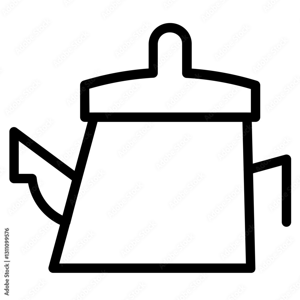 Obraz premium Kettle Teapot Drink Line Icon