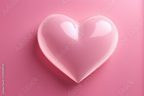a close up of a heart shaped object on a pink background